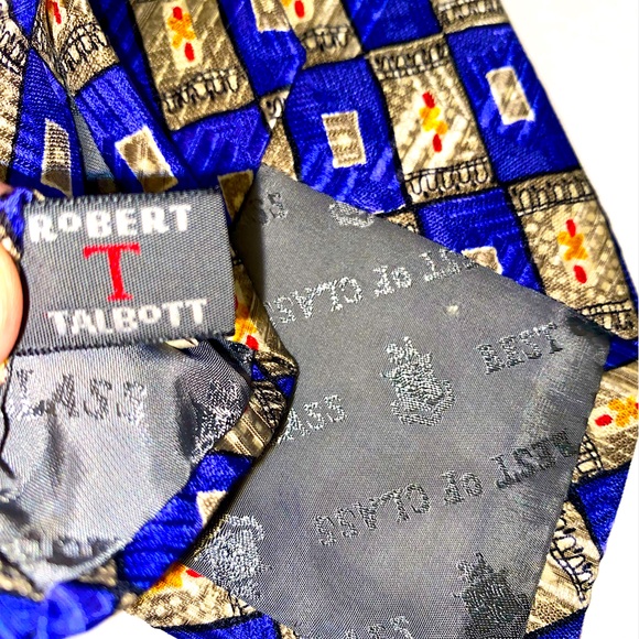 ROBERT TALBOTT Brilliant Silk Tie - Picture 4 of 5